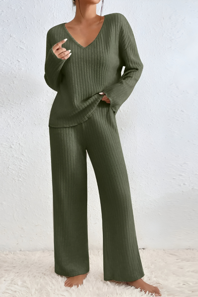 Amaris™ | Miękki prążkowany zestaw do lounge