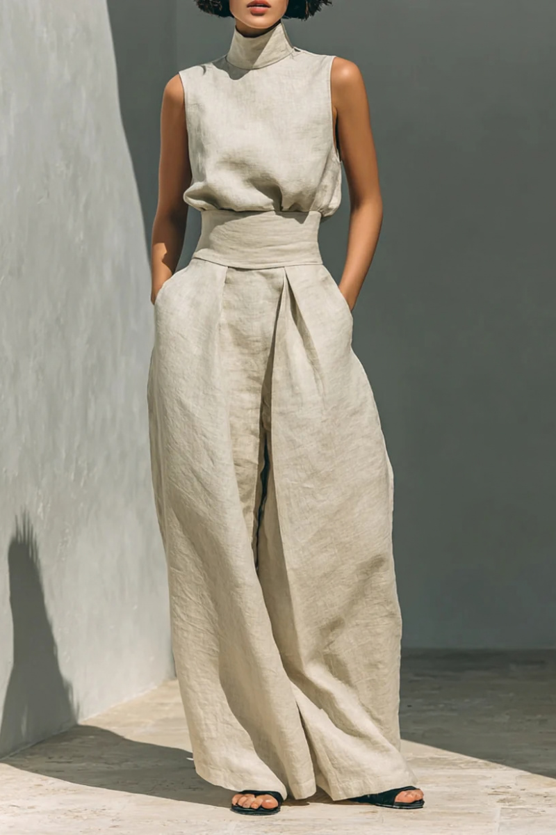 Teya™ | Elegancki Lniany Zestaw