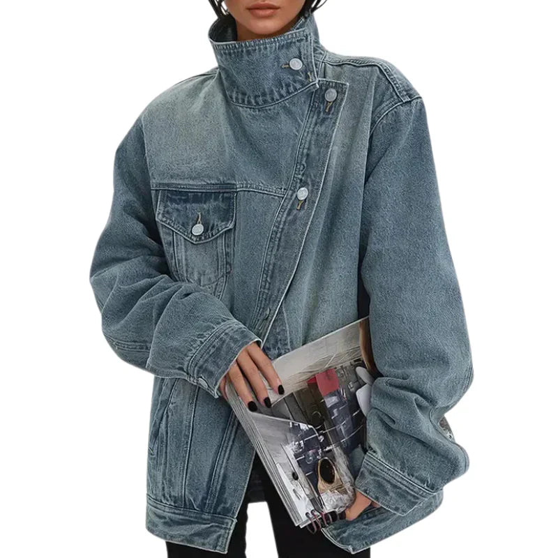 Luna™ | Casualowa Luźna Kurtka Jeansowa