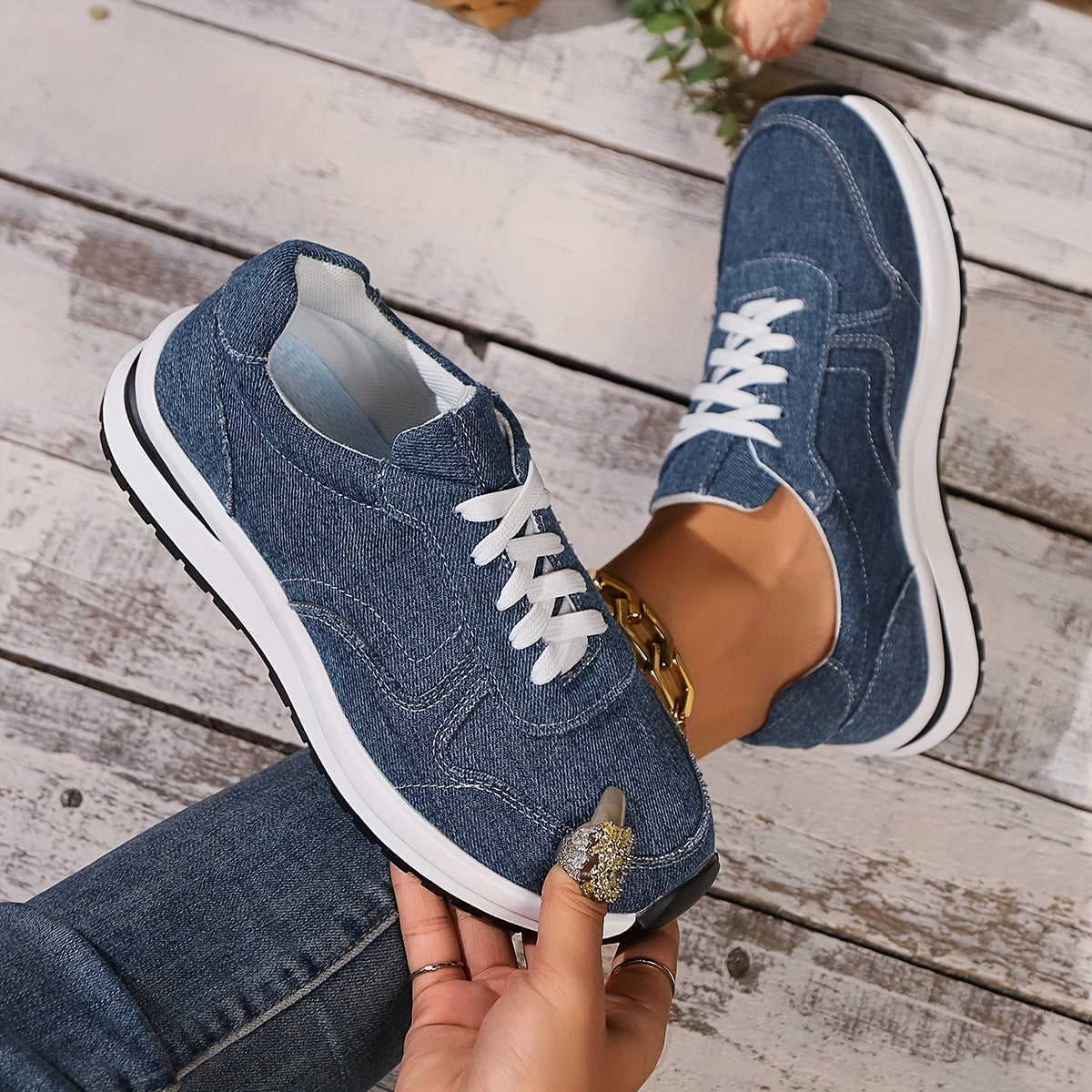 Izzy™ | Sneakersy ortopedyczne z dżinsu