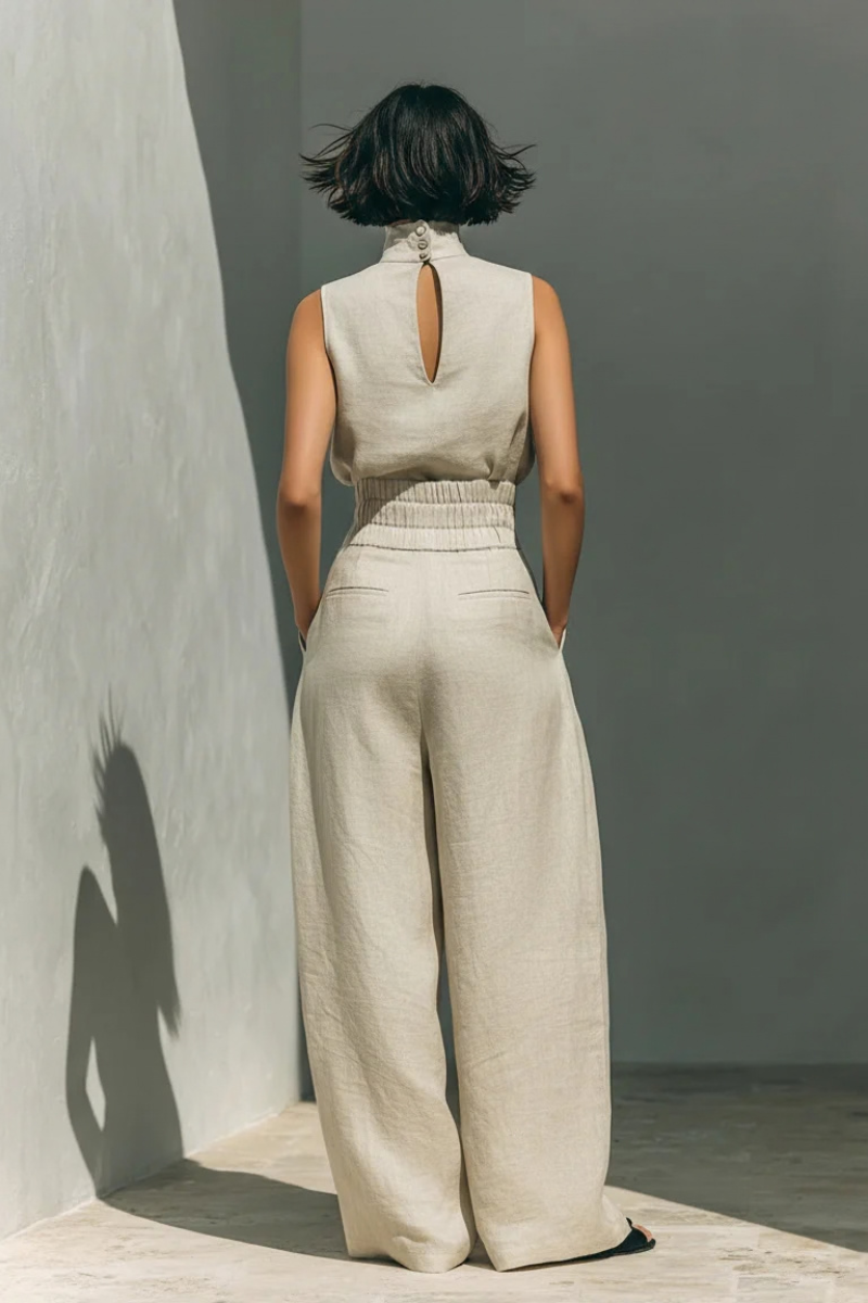 Teya™ | Elegancki Lniany Zestaw
