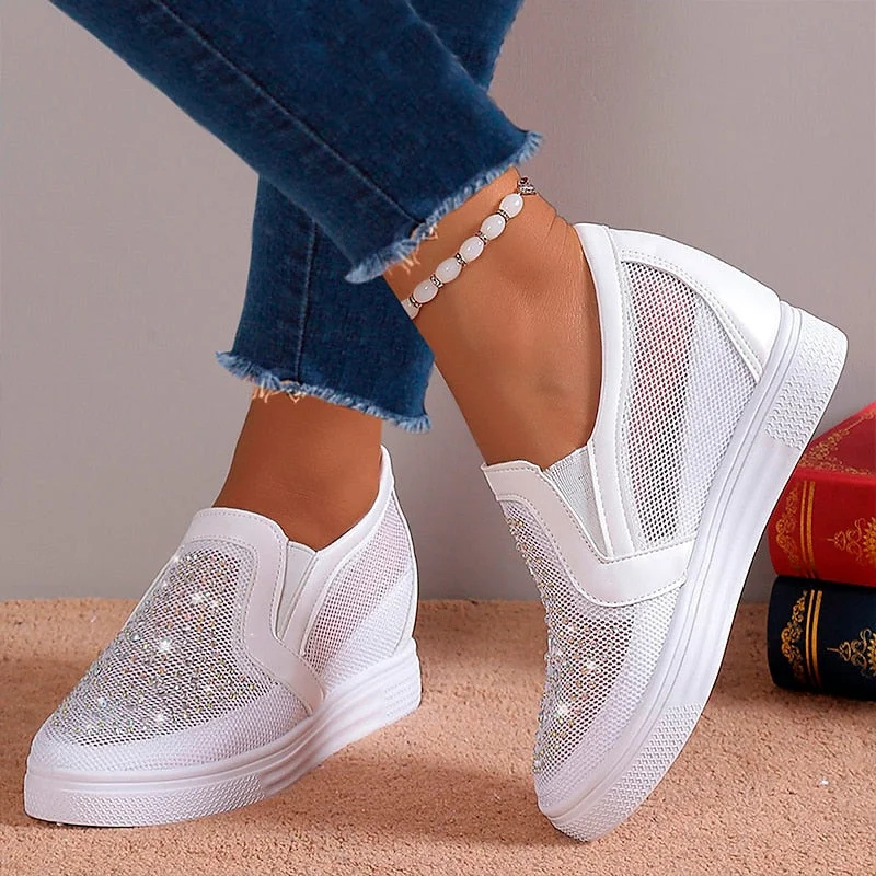Nadja™ | Modne Kryształowe Sneakersy dla Kobiet
