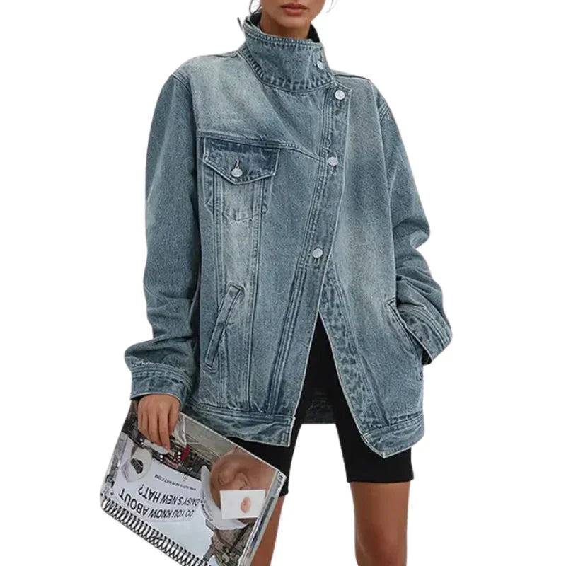 Luna™ | Casualowa Luźna Kurtka Jeansowa