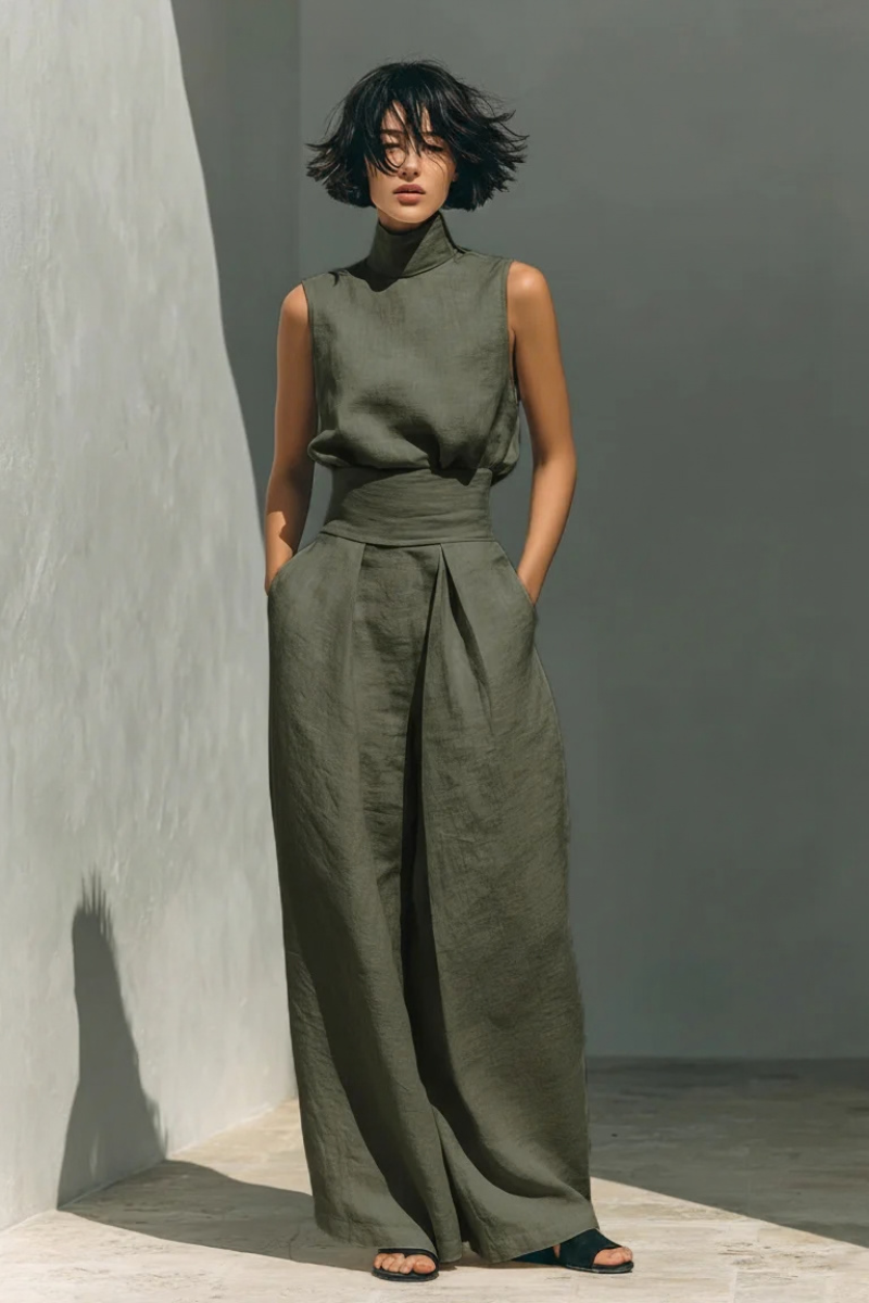 Teya™ | Elegancki Lniany Zestaw