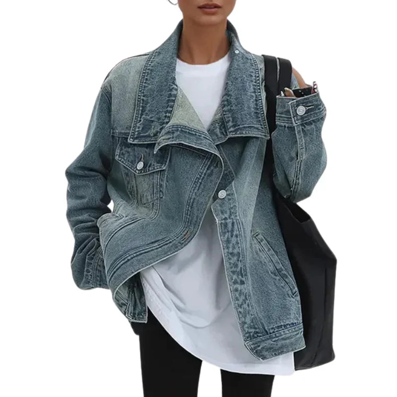 Luna™ | Casualowa Luźna Kurtka Jeansowa