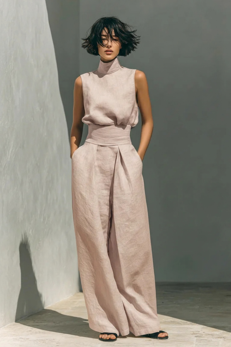 Teya™ | Elegancki Lniany Zestaw