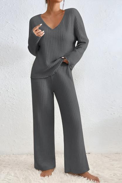 Amaris™ | Miękki prążkowany zestaw do lounge