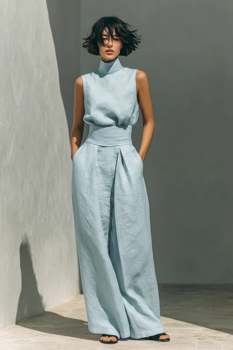 Teya™ | Elegancki Lniany Zestaw