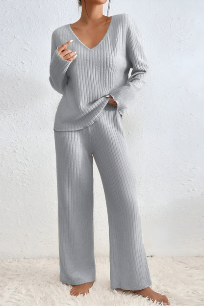 Amaris™ | Miękki prążkowany zestaw do lounge