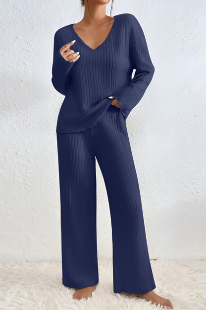 Amaris™ | Miękki prążkowany zestaw do lounge