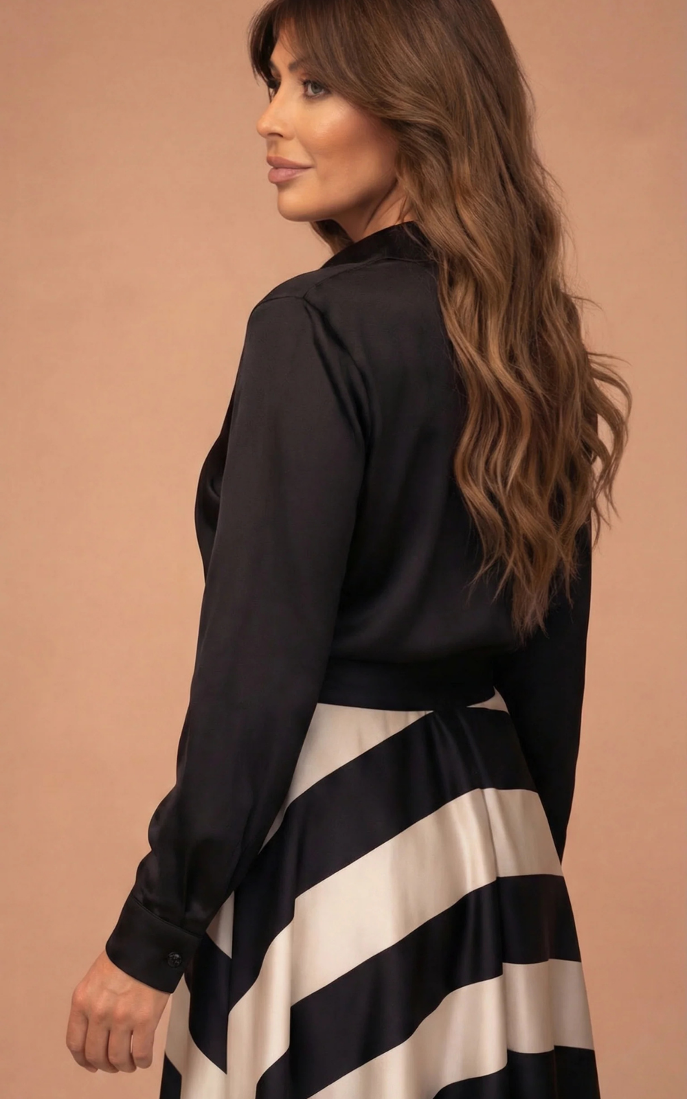 Romy™ | Elegancka Pasiasta Sukienka Maxi