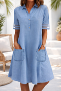 Katarzyna™ | Casualowa Sukienka Jeansowa