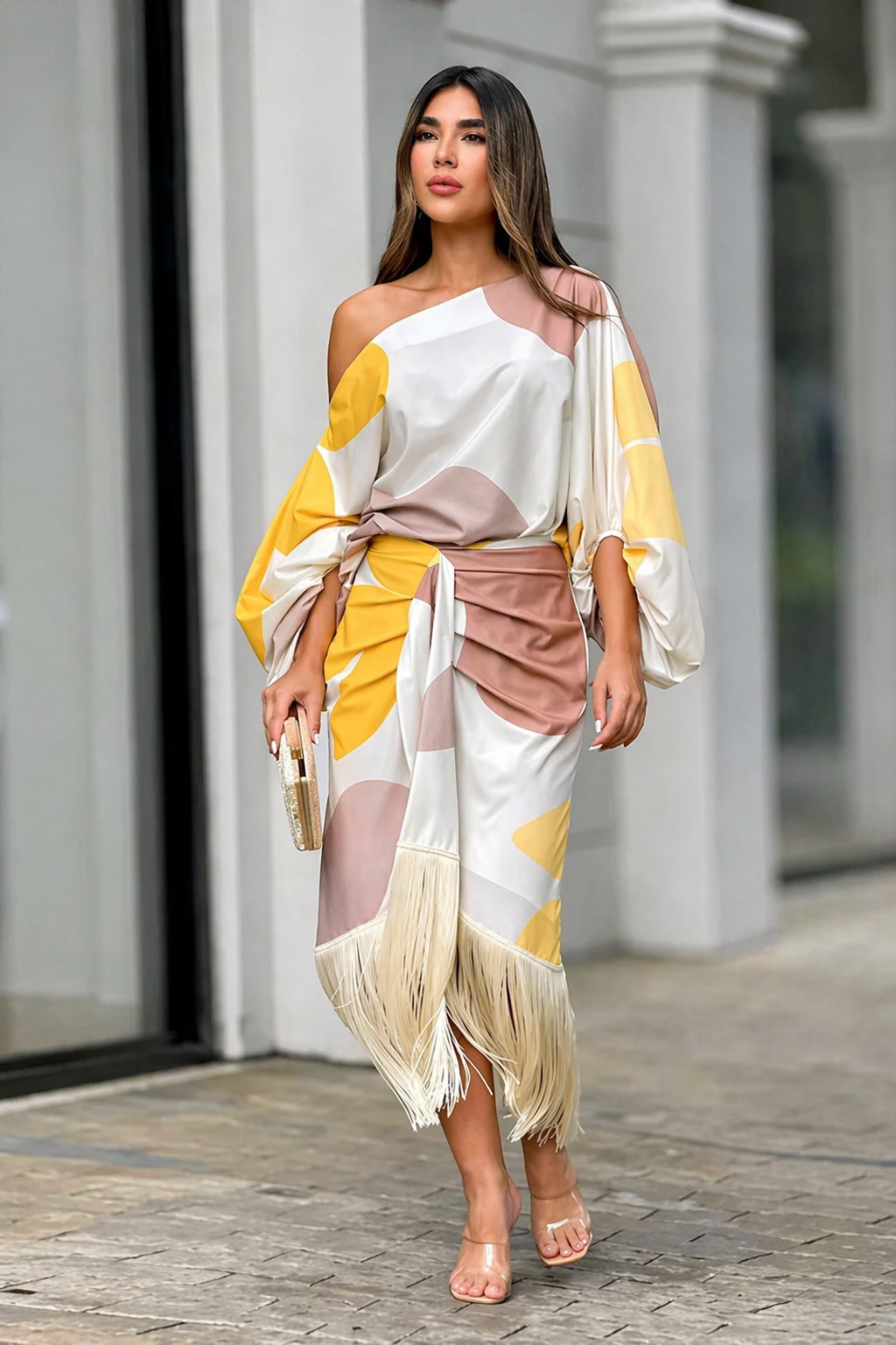 Paulina™ | Elegancka Sukienka Z Frędzlami