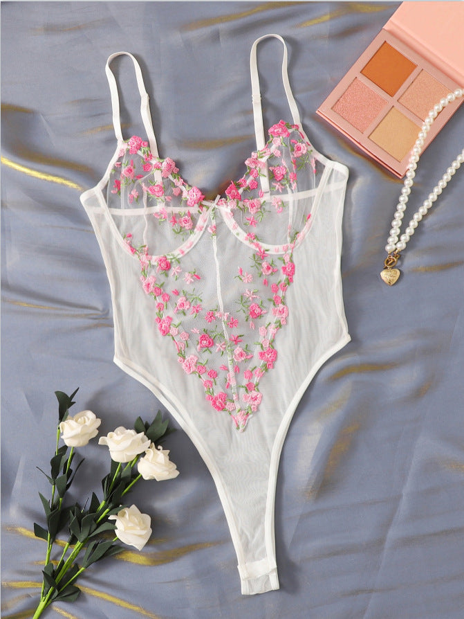 Julie™ | Obcisła bielizna z haftowanymi motylami