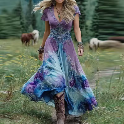 Noraya™ | Stylowa sukienka w stylu boho inspirowana modą vintage