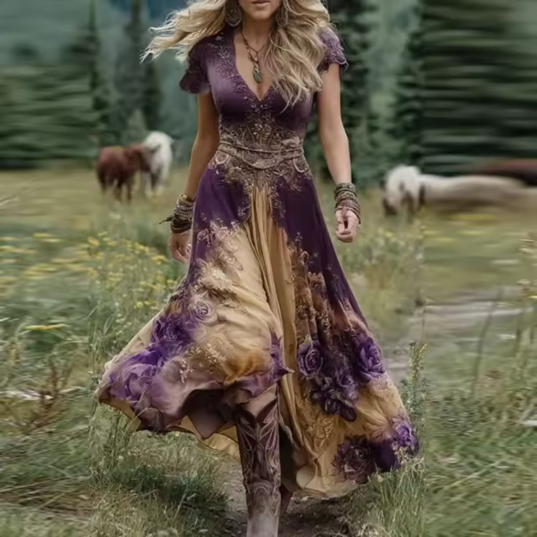 Noraya™ | Stylowa sukienka w stylu boho inspirowana modą vintage