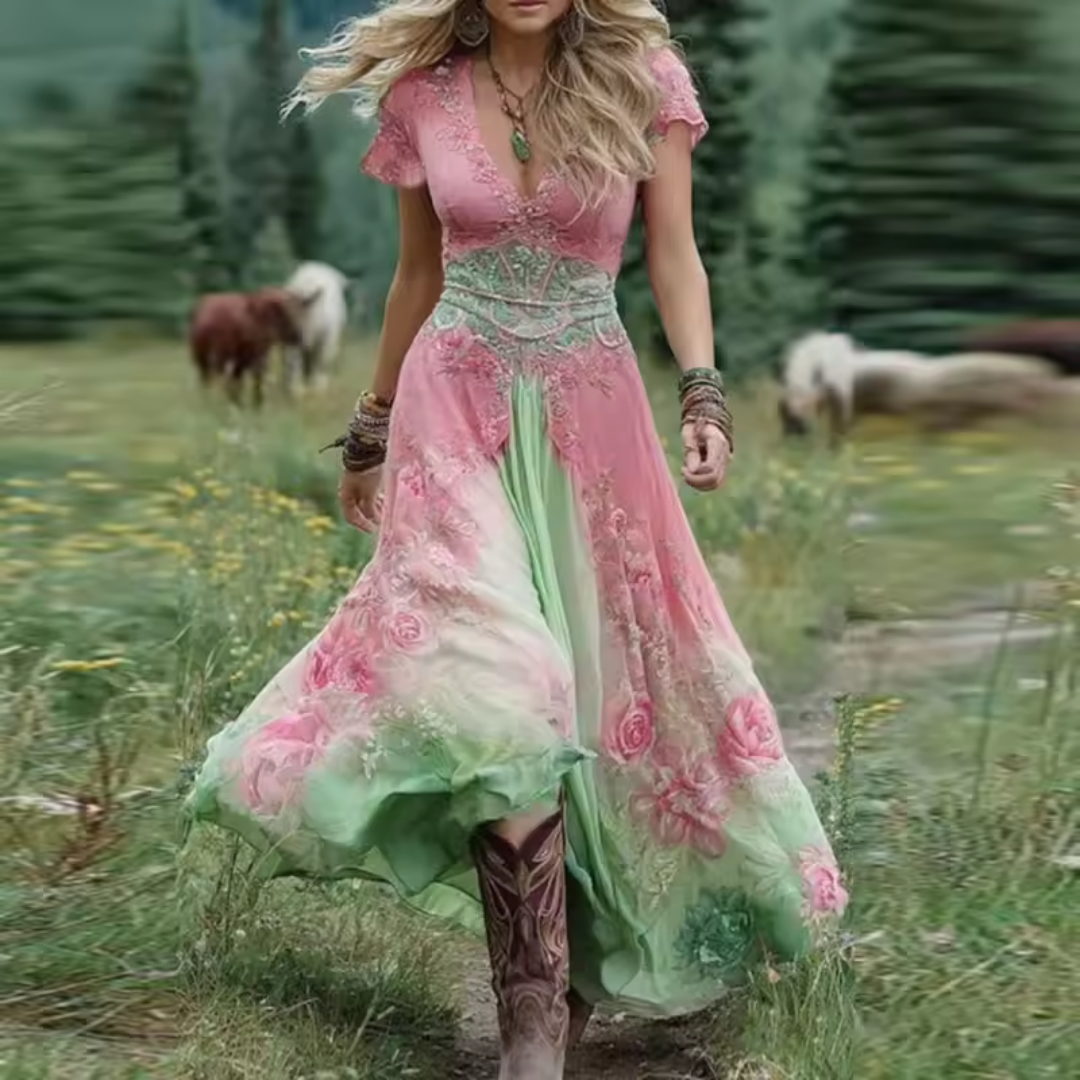 Noraya™ | Stylowa sukienka w stylu boho inspirowana modą vintage