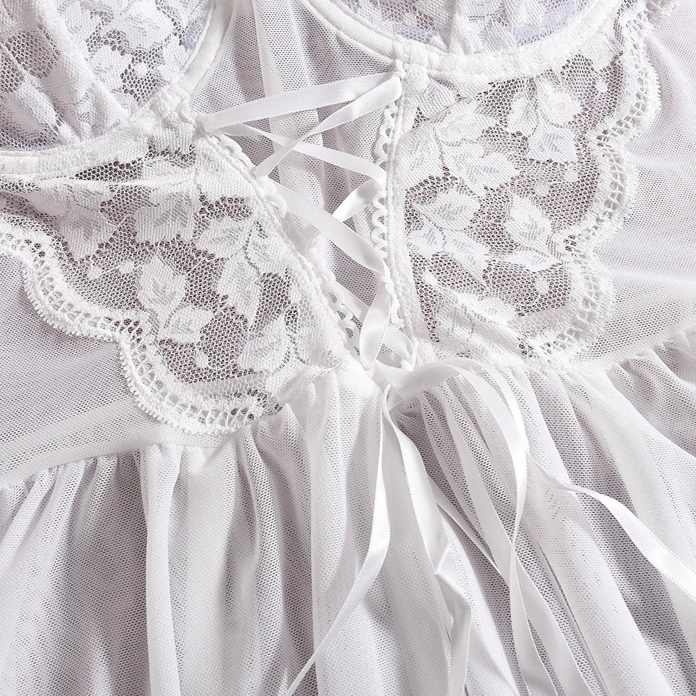 Nova™ | Elegancka nocna szlafrok z kwiatowym wzorem