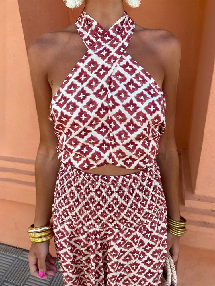Zuzanna™ | Elegancka Sukienka Maxi Halter
