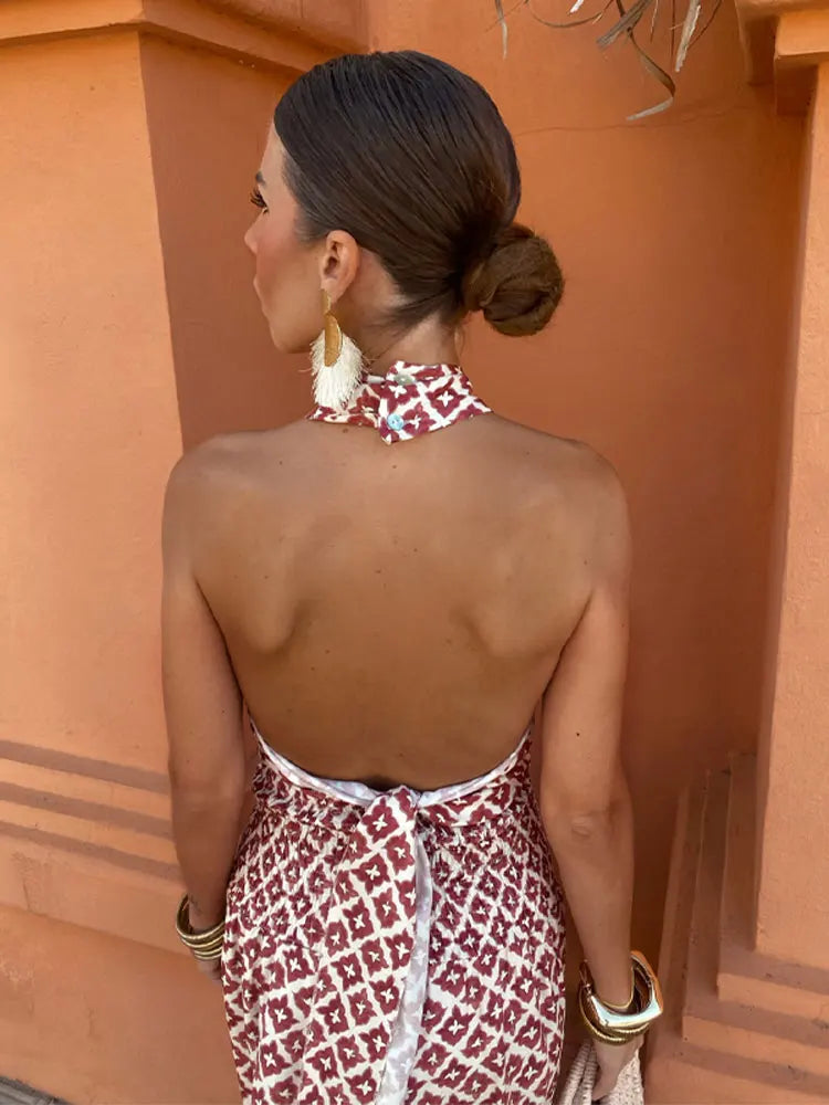 Zuzanna™ | Elegancka Sukienka Maxi Halter