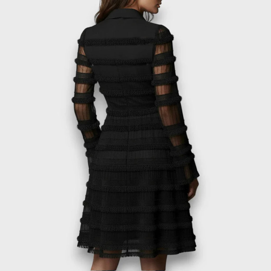 Elra™ | Elegancka Koronkowa Sukienka Mini