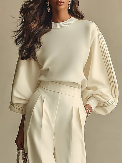 Elya™ | Szykowny Nowoczesny Sweter I Spodnie