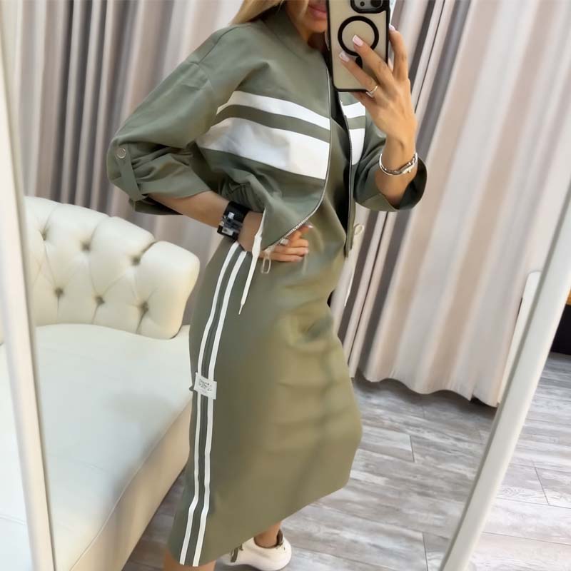 Mire™ | Wygodna Midi Sukienka i Kamizelka