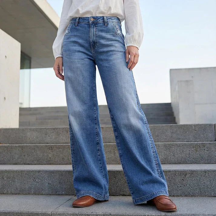 Rena™ | Nowoczesne Jeansy Wide Leg