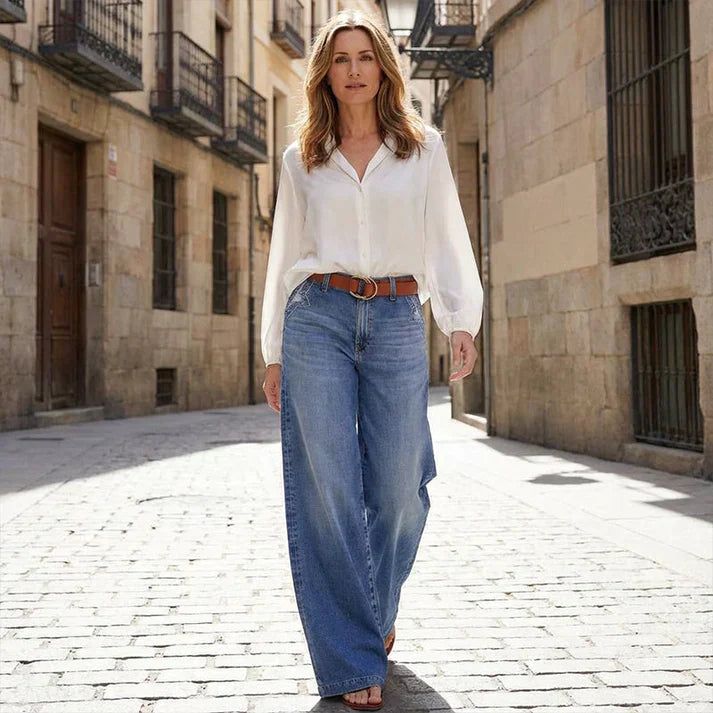 Rena™ | Nowoczesne Jeansy Wide Leg