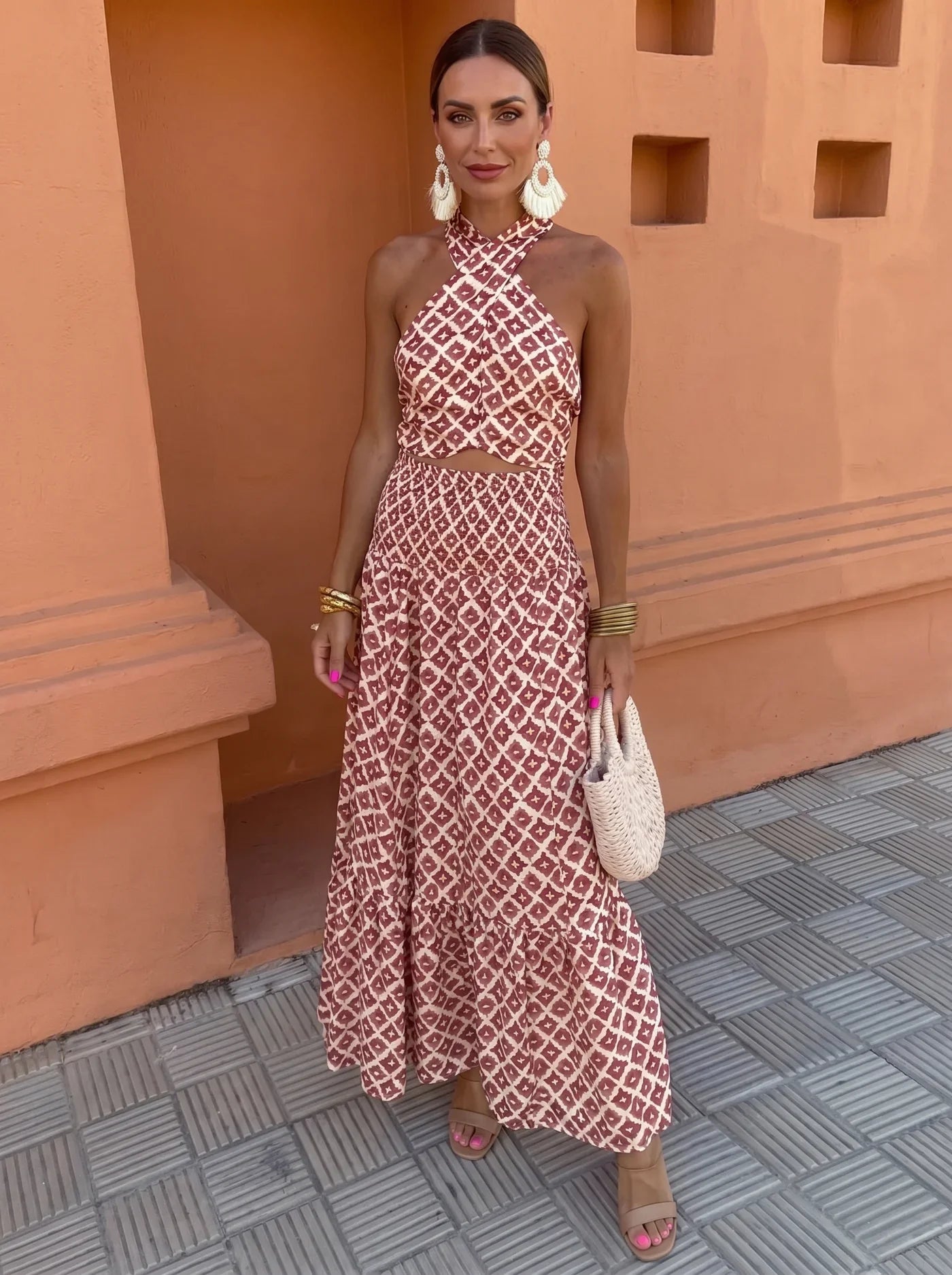 Zuzanna™ | Elegancka Sukienka Maxi Halter