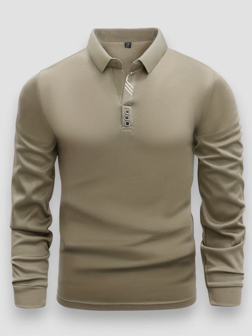 Keno™ | Casualowa Nowoczesna Koszulka Polo Z Długim Rękawem